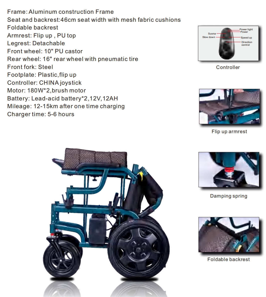 detailed wheelchair